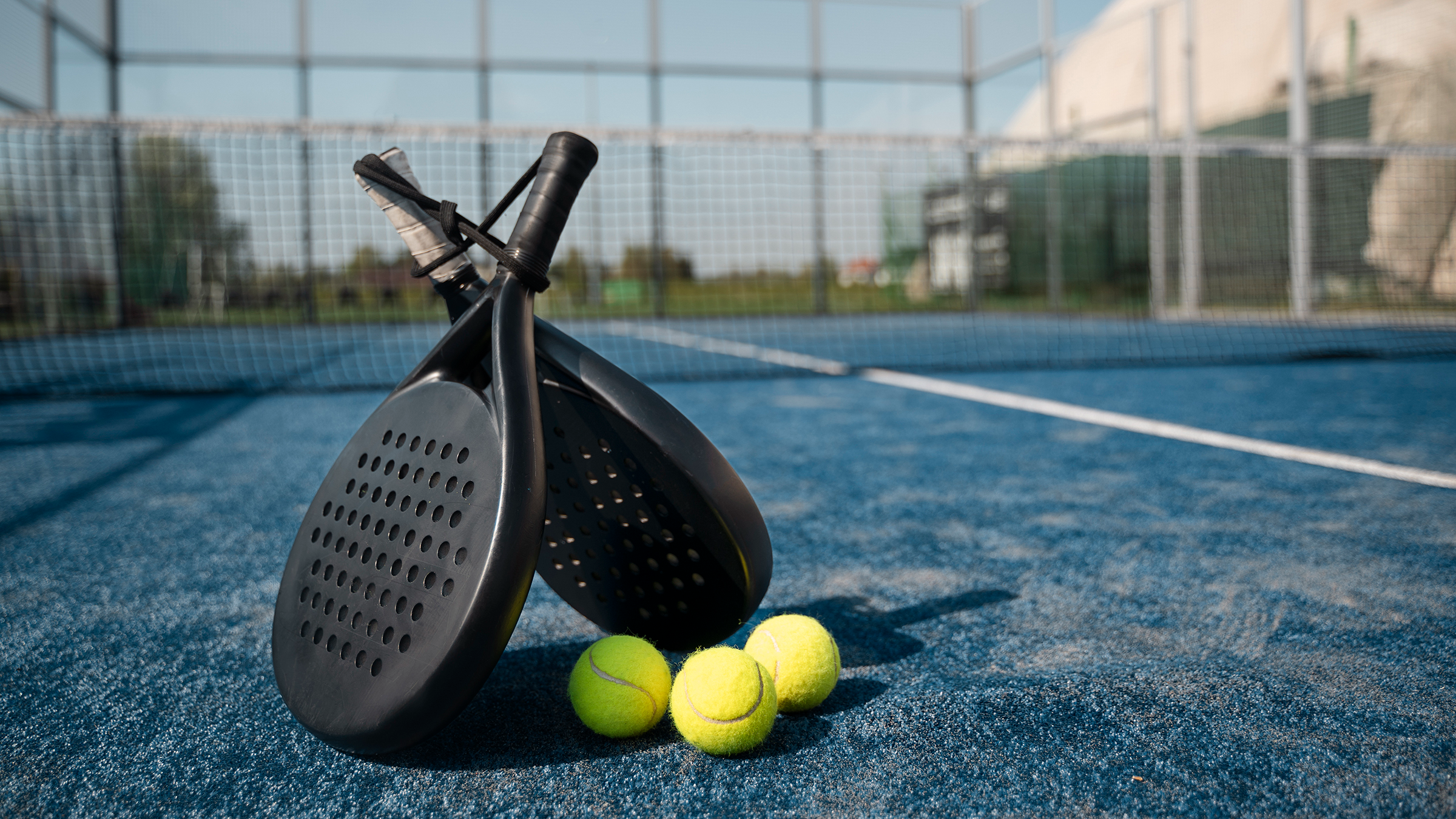 Stock Photo of Pickleball Paddles