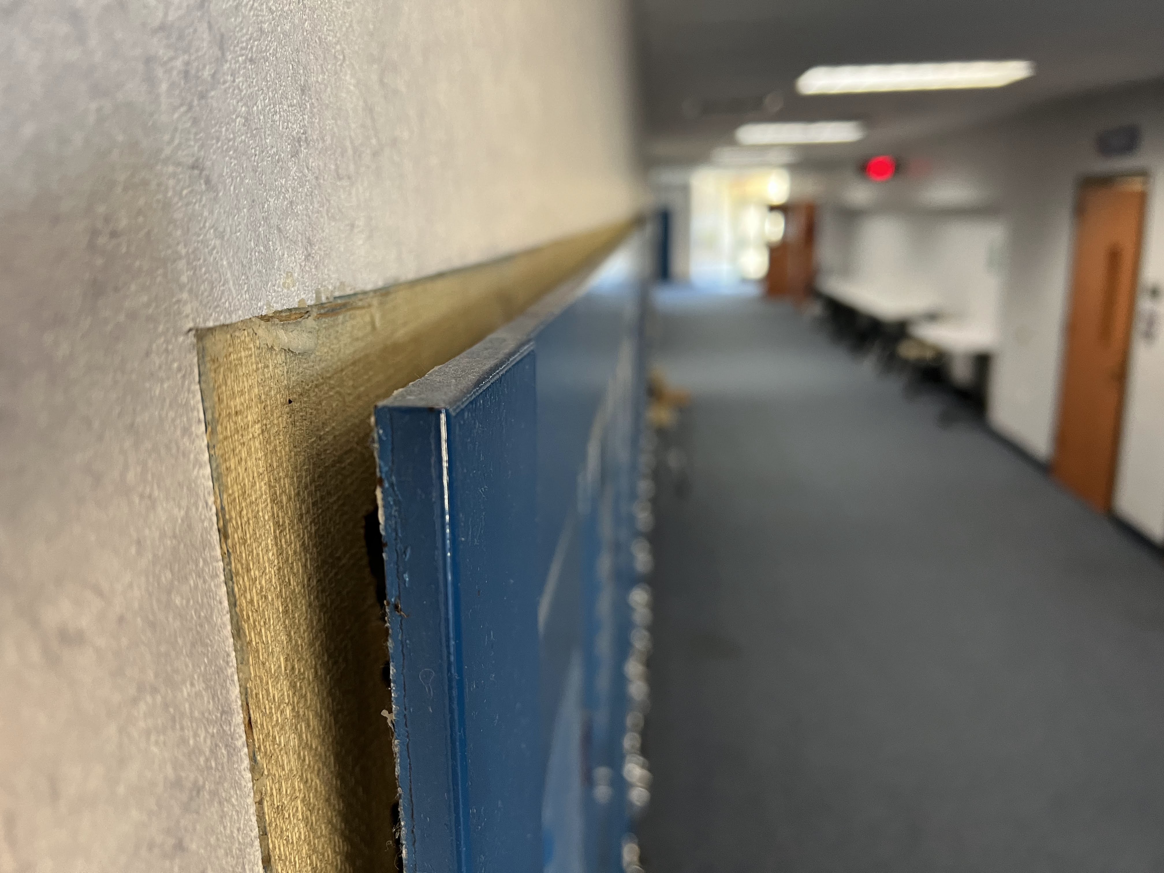 Locker Separation from Hallway Wall