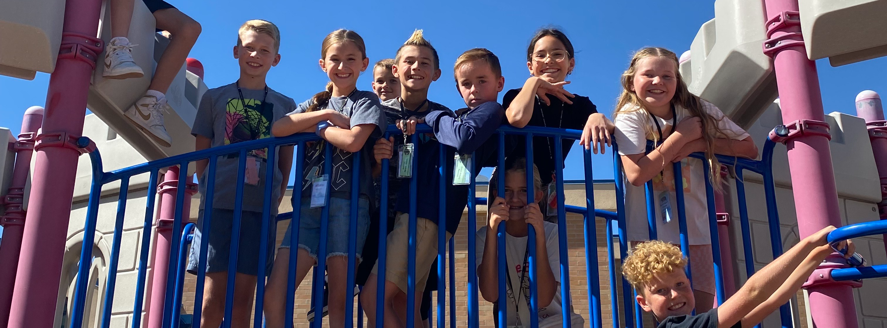 Students on playground