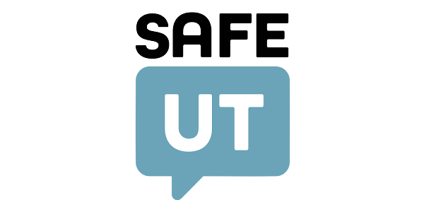 Word Safe with Letters UT in Blue speech bubble 