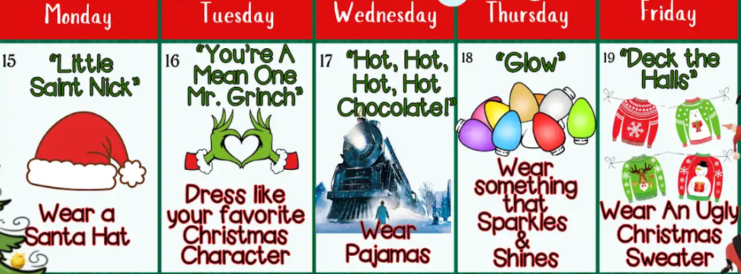December School Dress Up Days