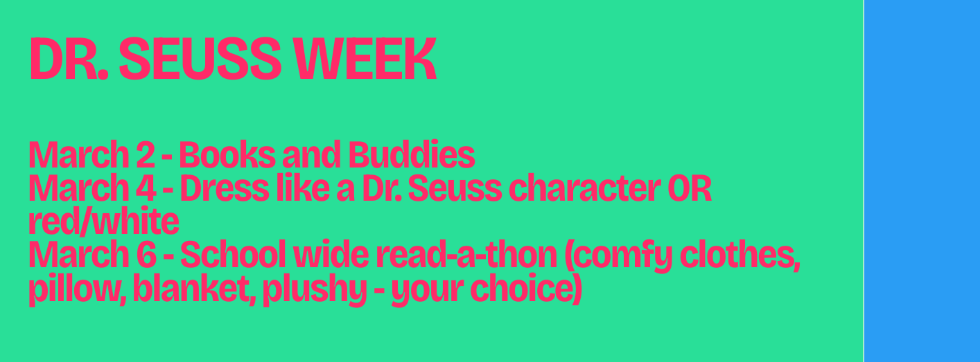Dr. Seuss Week March 
