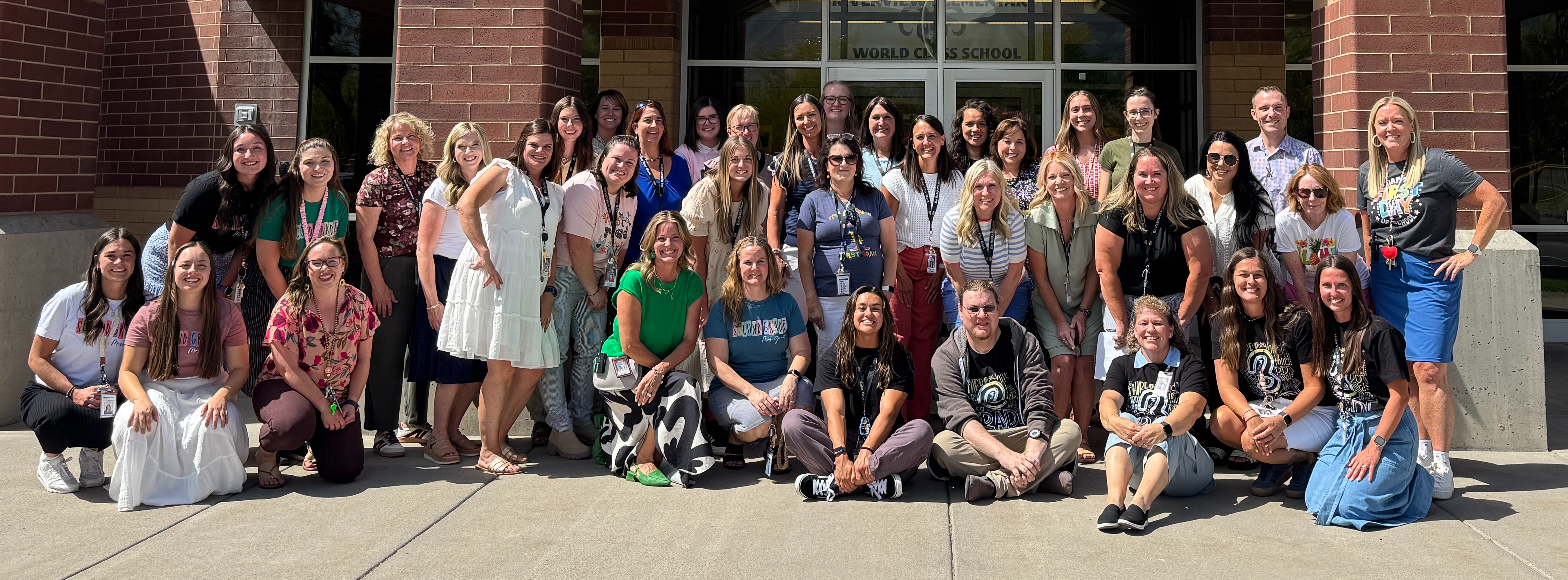 faculty picture on the first day