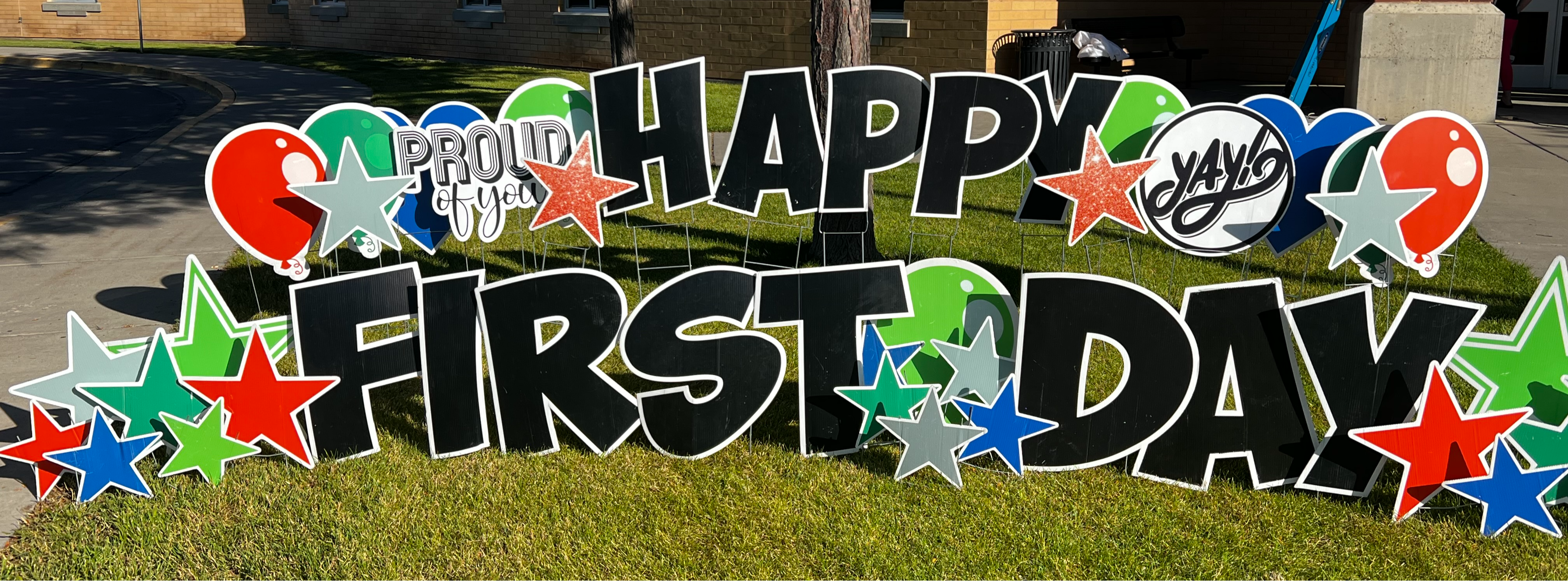 first day lawn signs