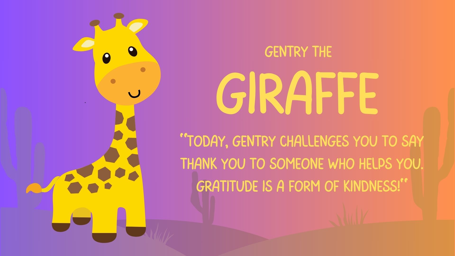 Gentry the Kindness Giraffe