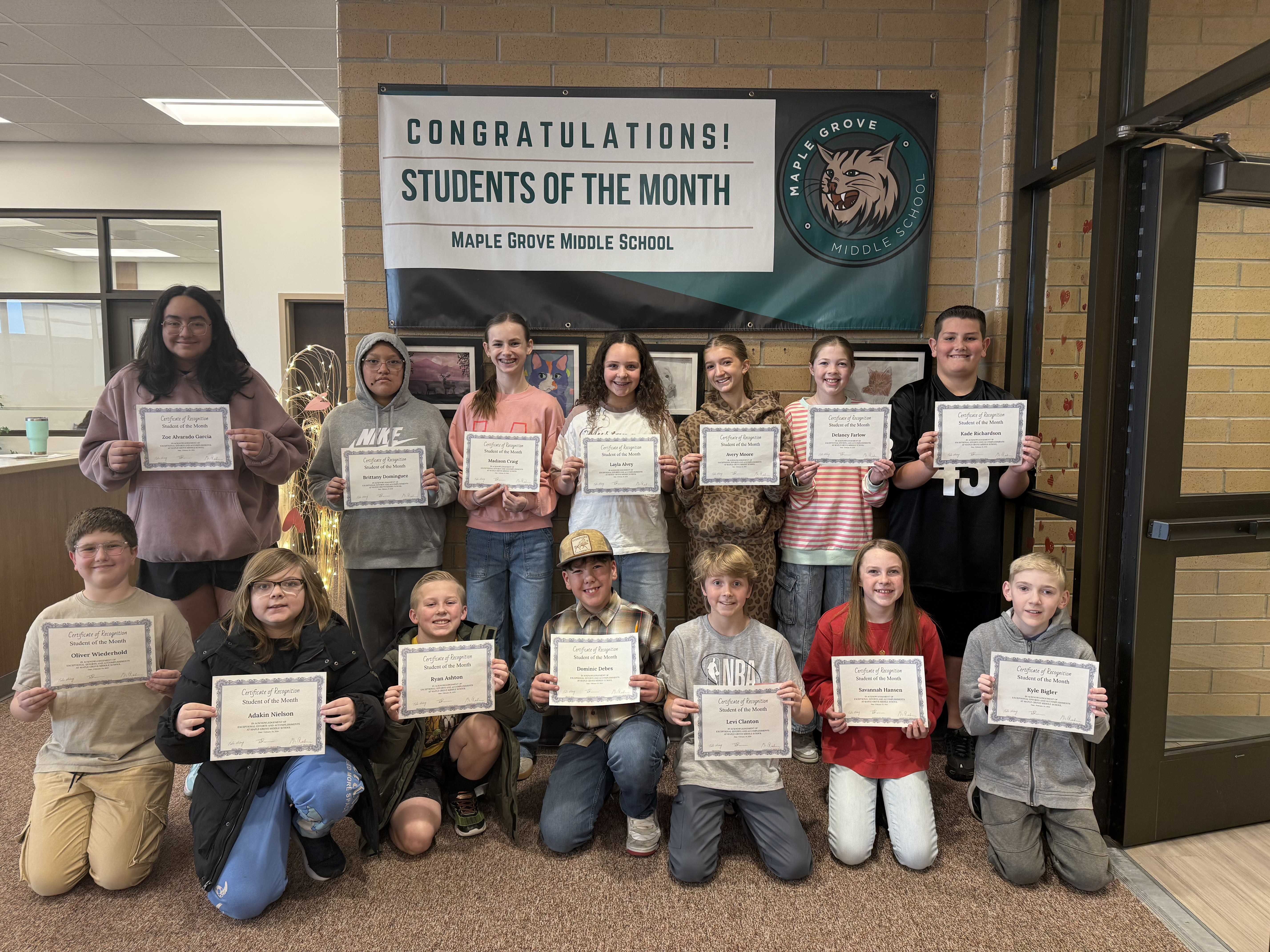 Student of the month 6th