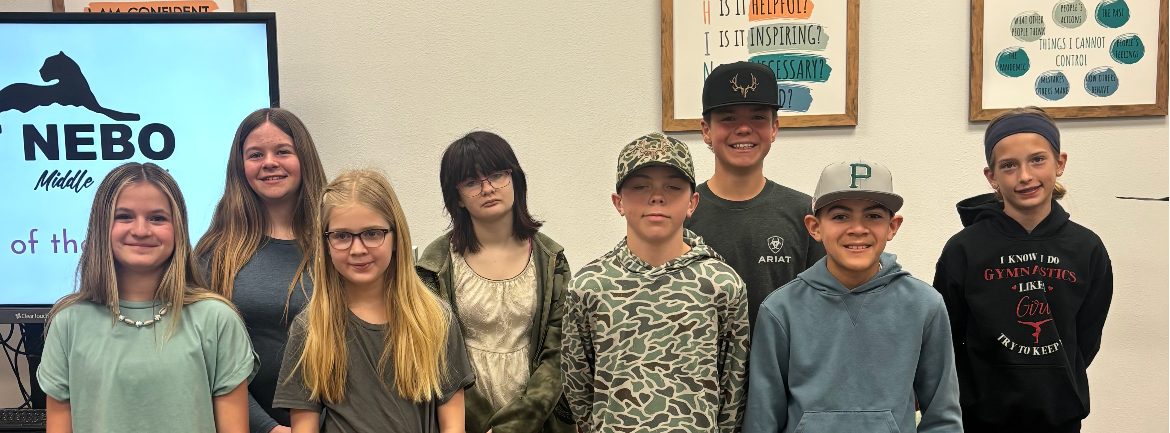 Students that received Climber of the Week award