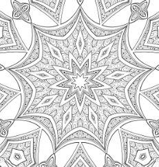 mandala without color