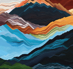 mountains painting 