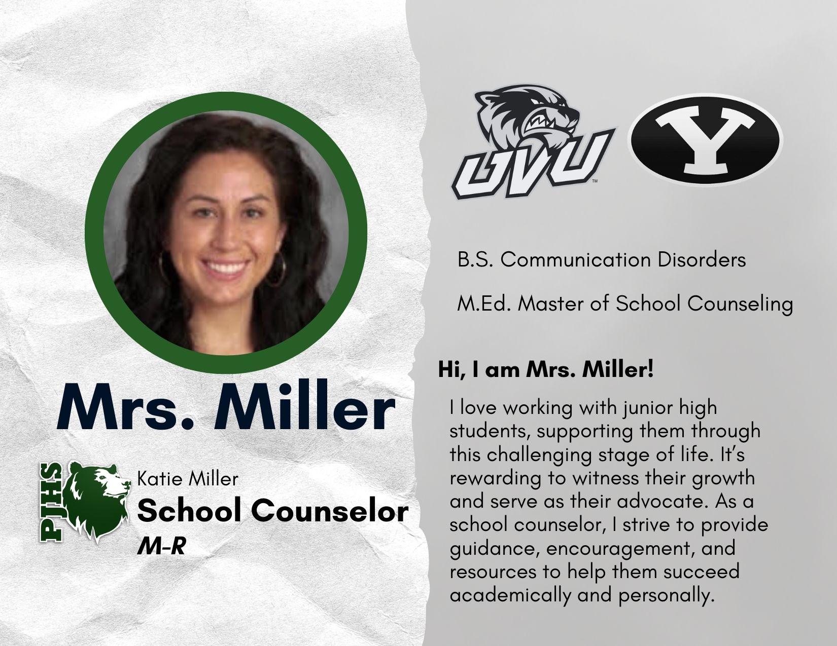 Mrs. Miller M-R