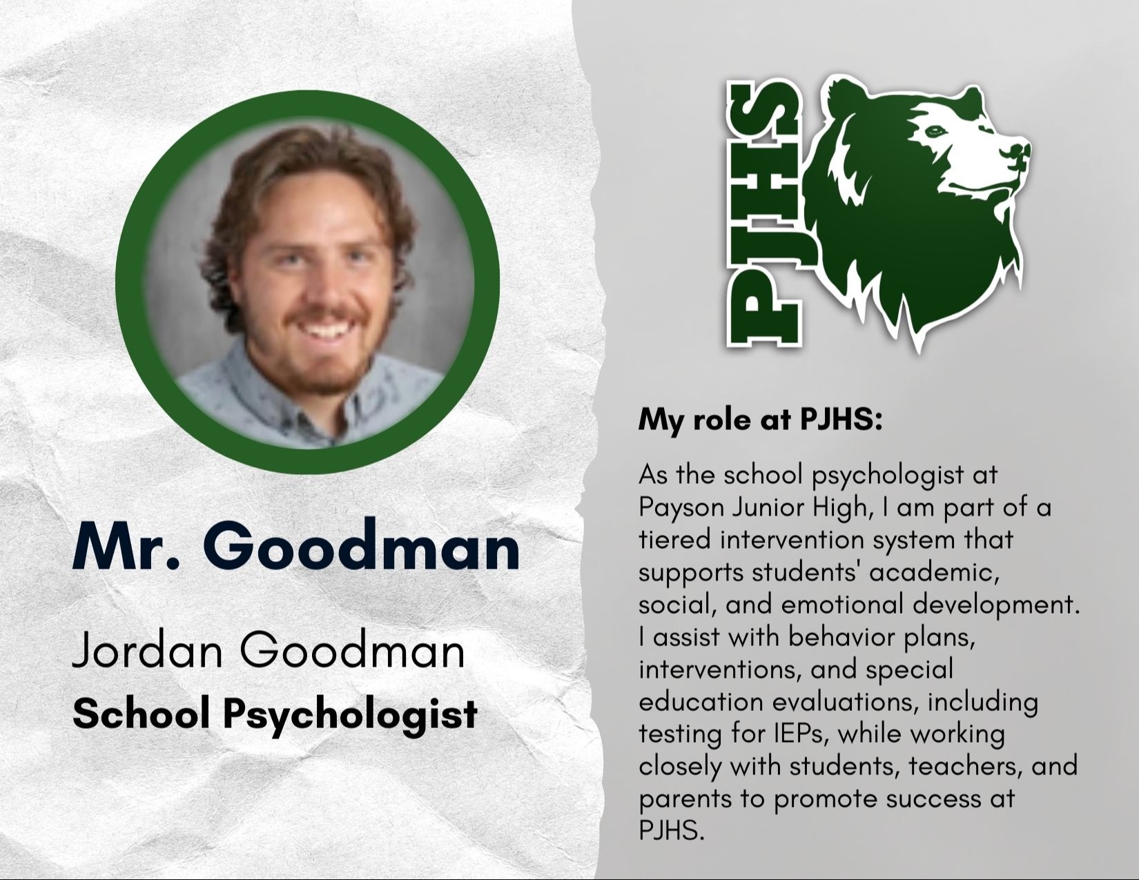 Mr. Goodman School Psychologist