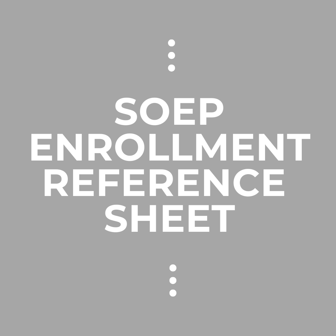 soep enrollment reference sheet