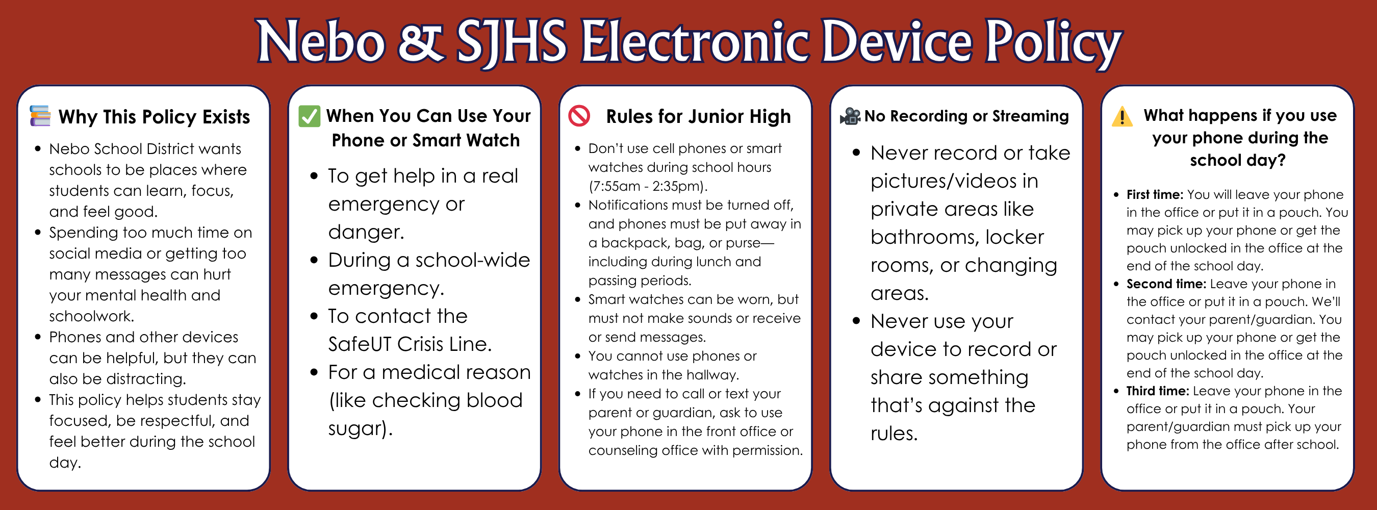 cell phone policy