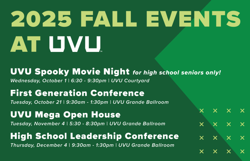 UVU fall events