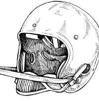 ilustration of a football helmet