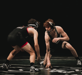 two guys wrestling