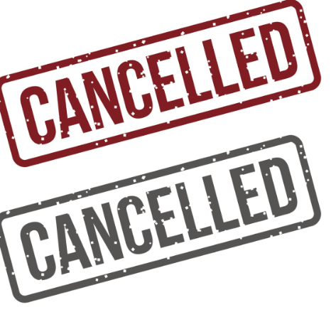 cancelled sign