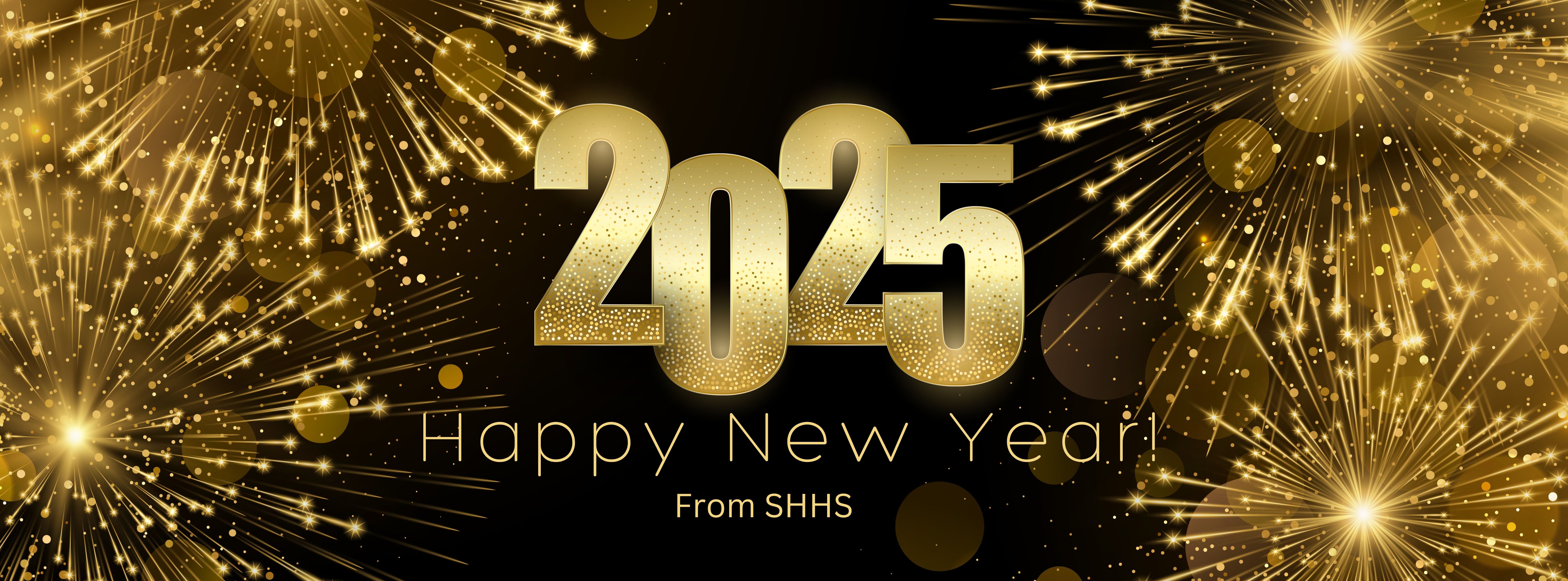 Happy New Year 2025 banner