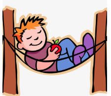 kid with an apple and laying down