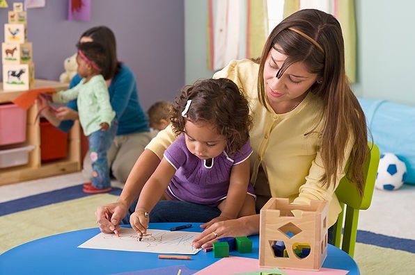 Teacher Coloring With Student