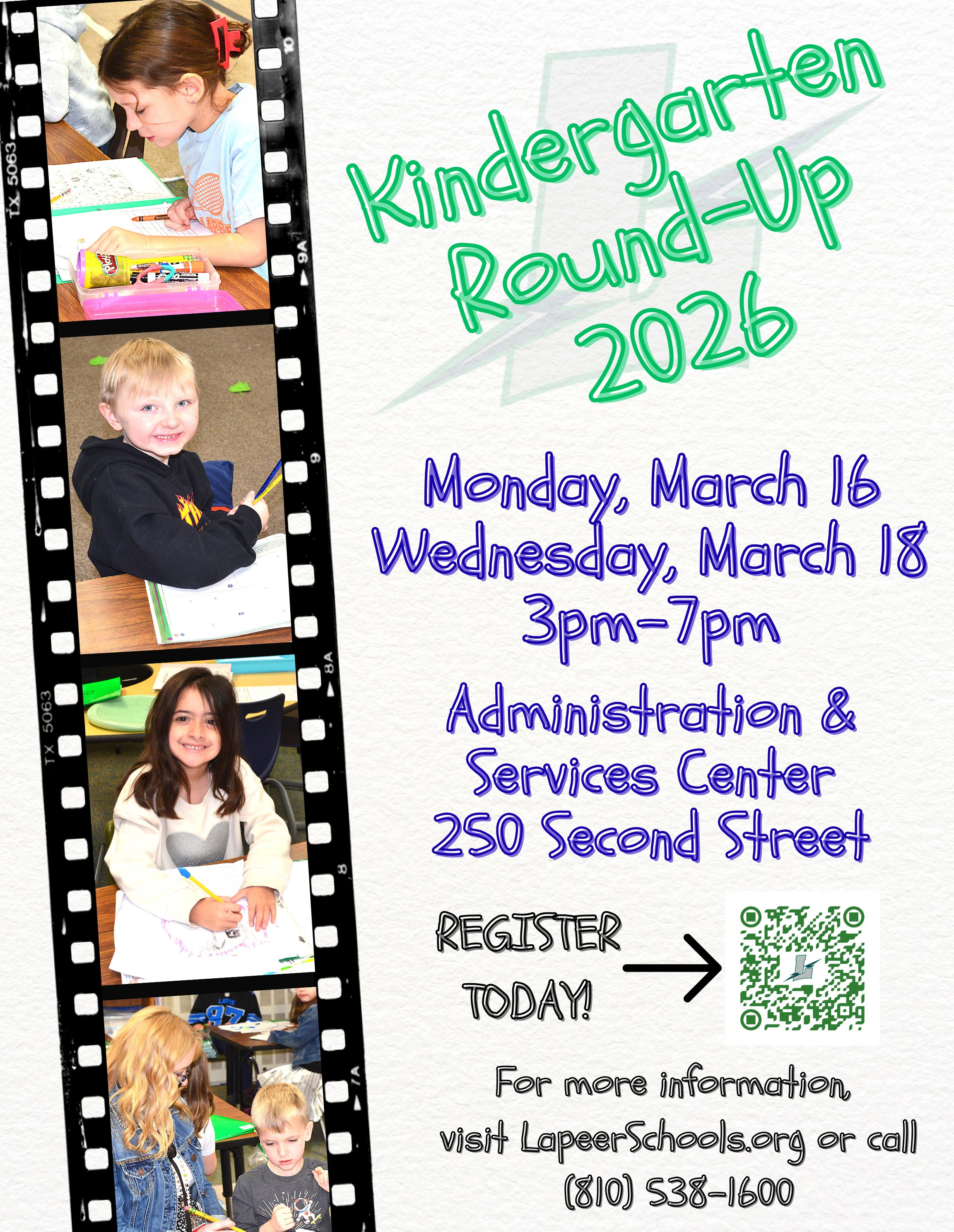 Poster for Kindergarten Round-Up 2026
