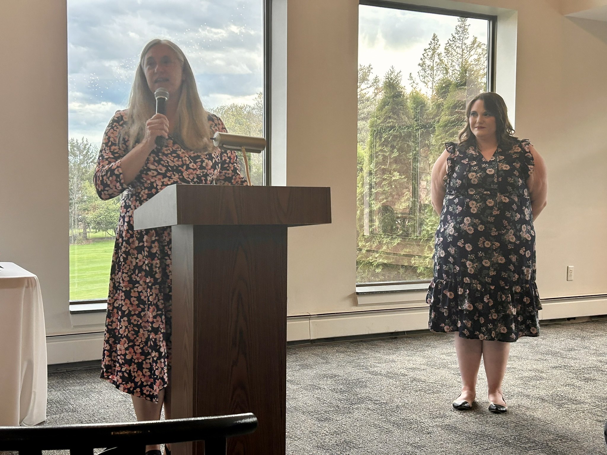Kim Seifferly and Kristen Jeans at 2025 LCS awards banquet