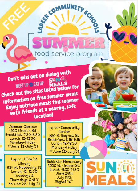 Summer food programs around Lapeer