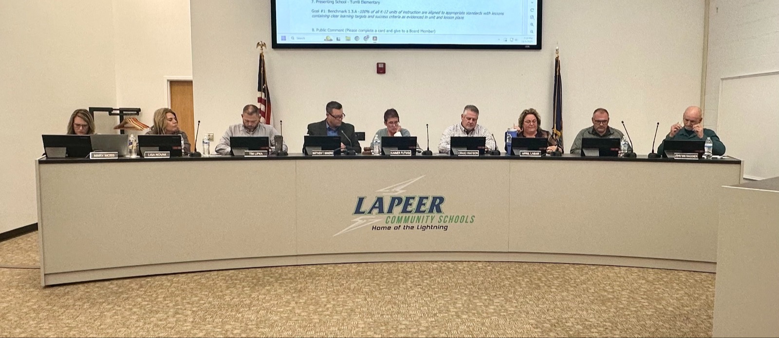 board meeting in progress