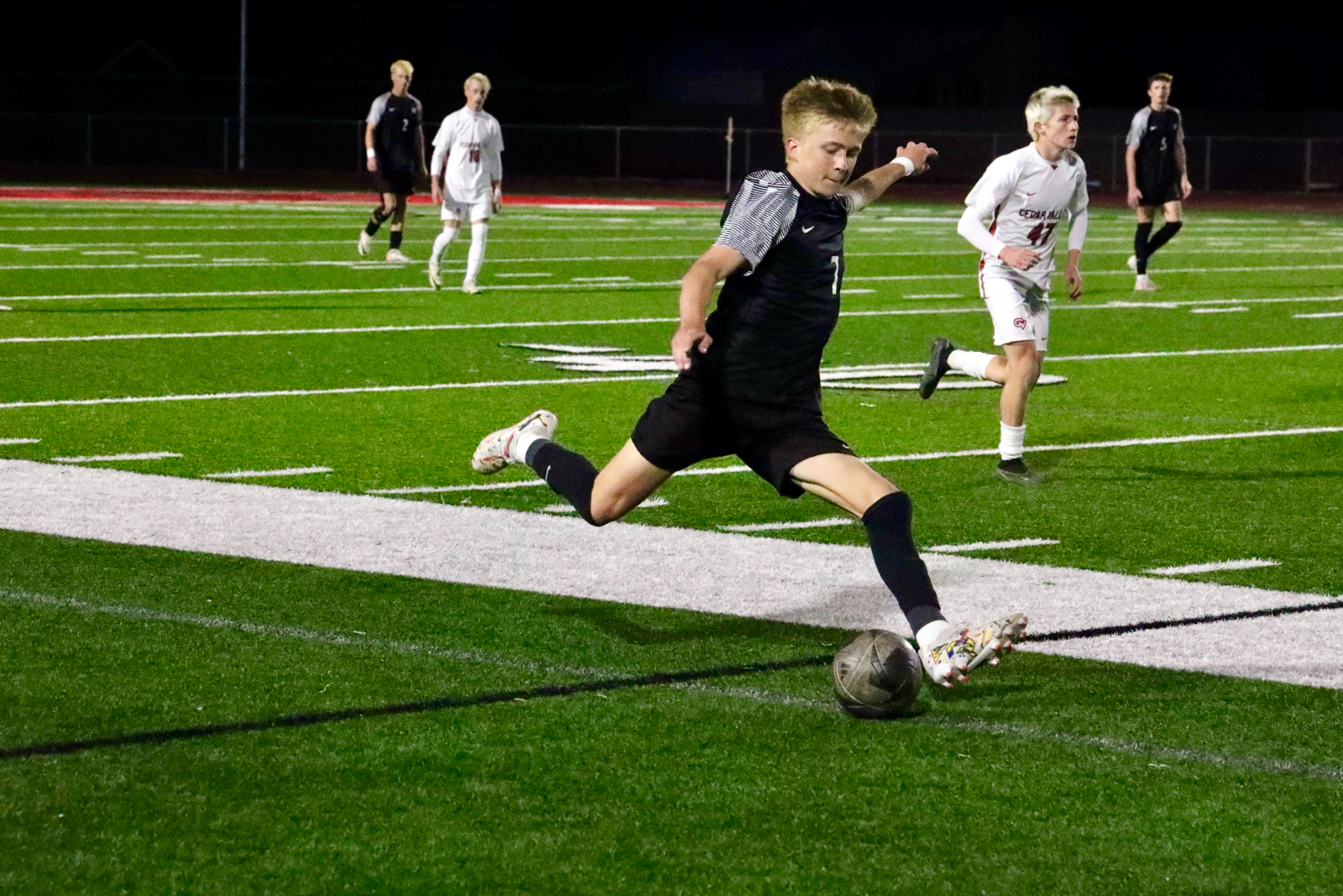 soccer player on the field