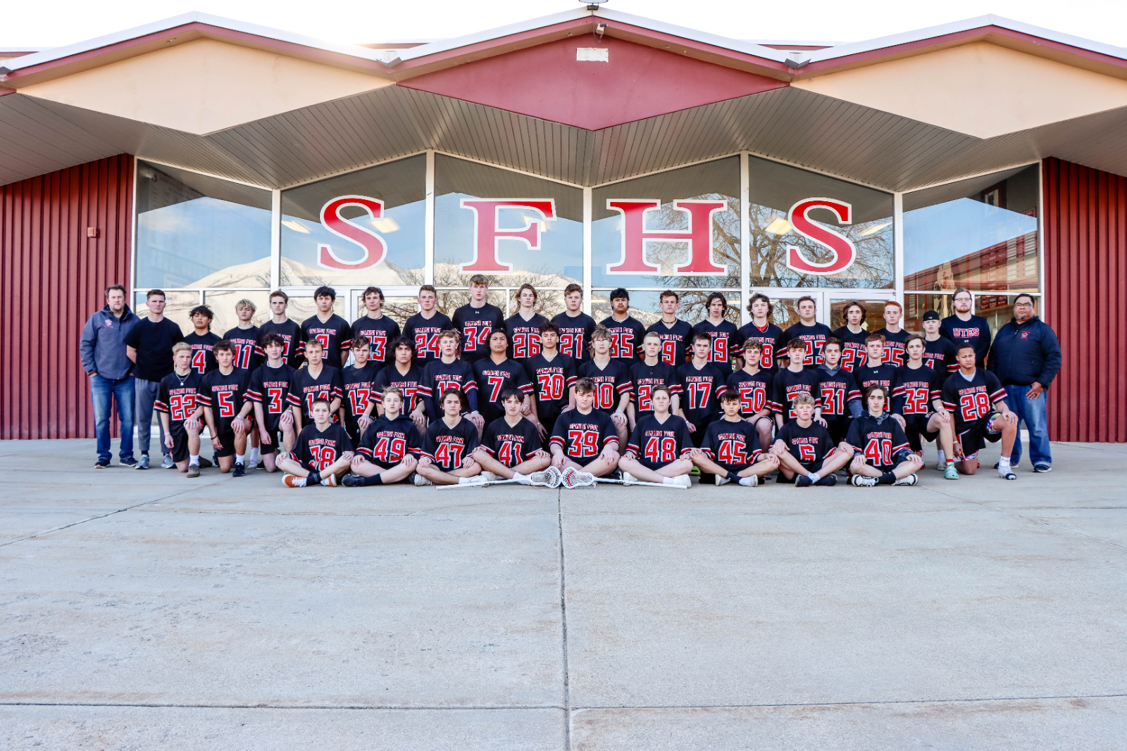 lacrosse team photoshoot