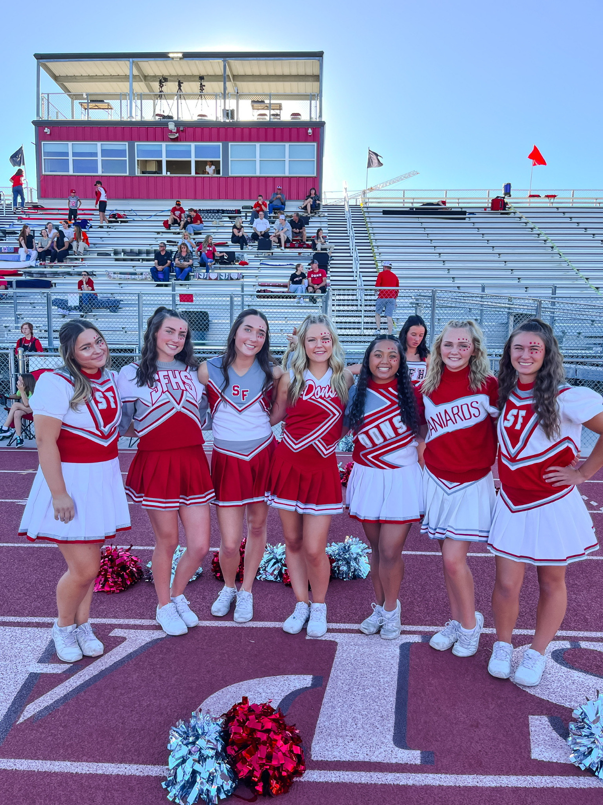 cheerleaders picture in the field