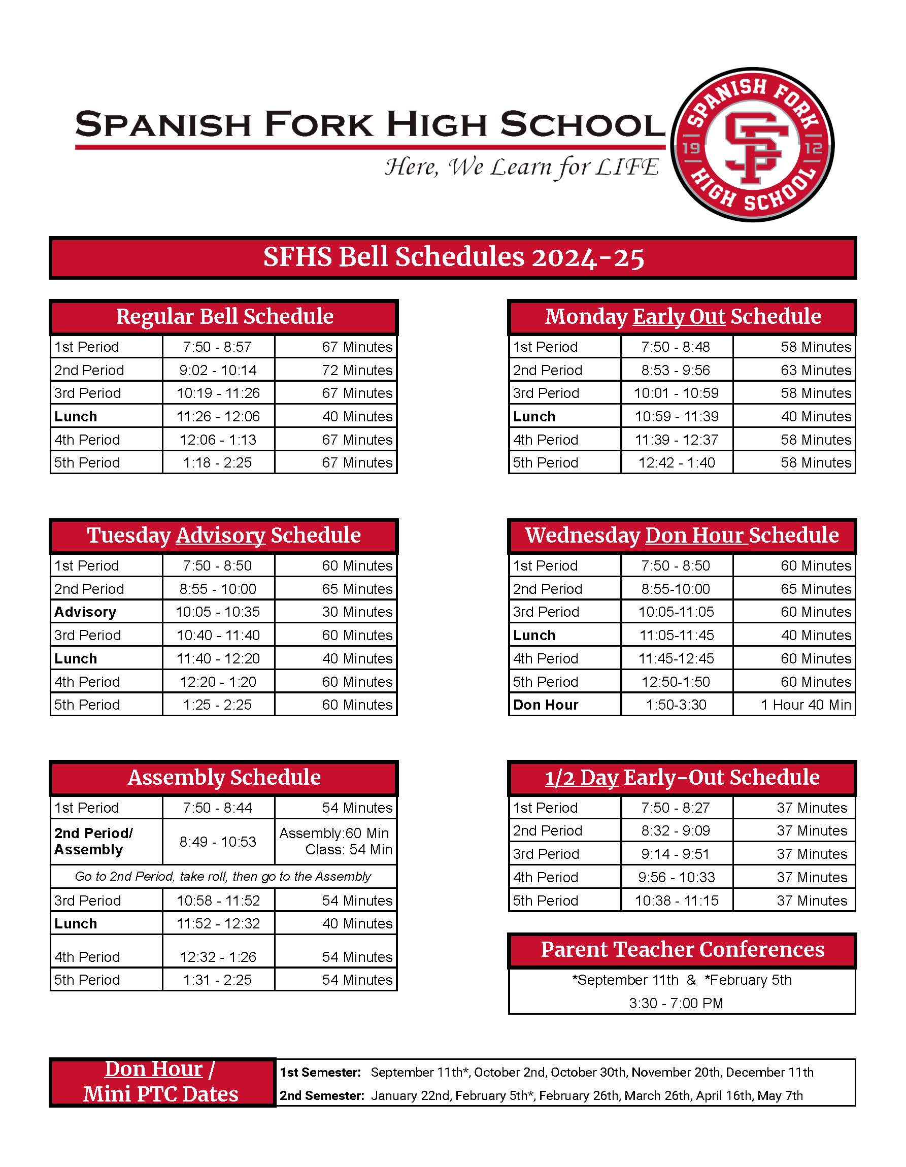 Bell Schedules