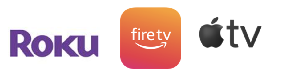 fire tv logo roku logo and apple tv logo