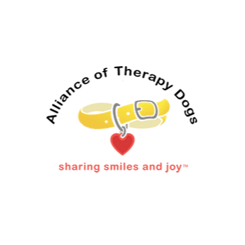 Alliance of Therapy Dogs logo sharing smiles and joy