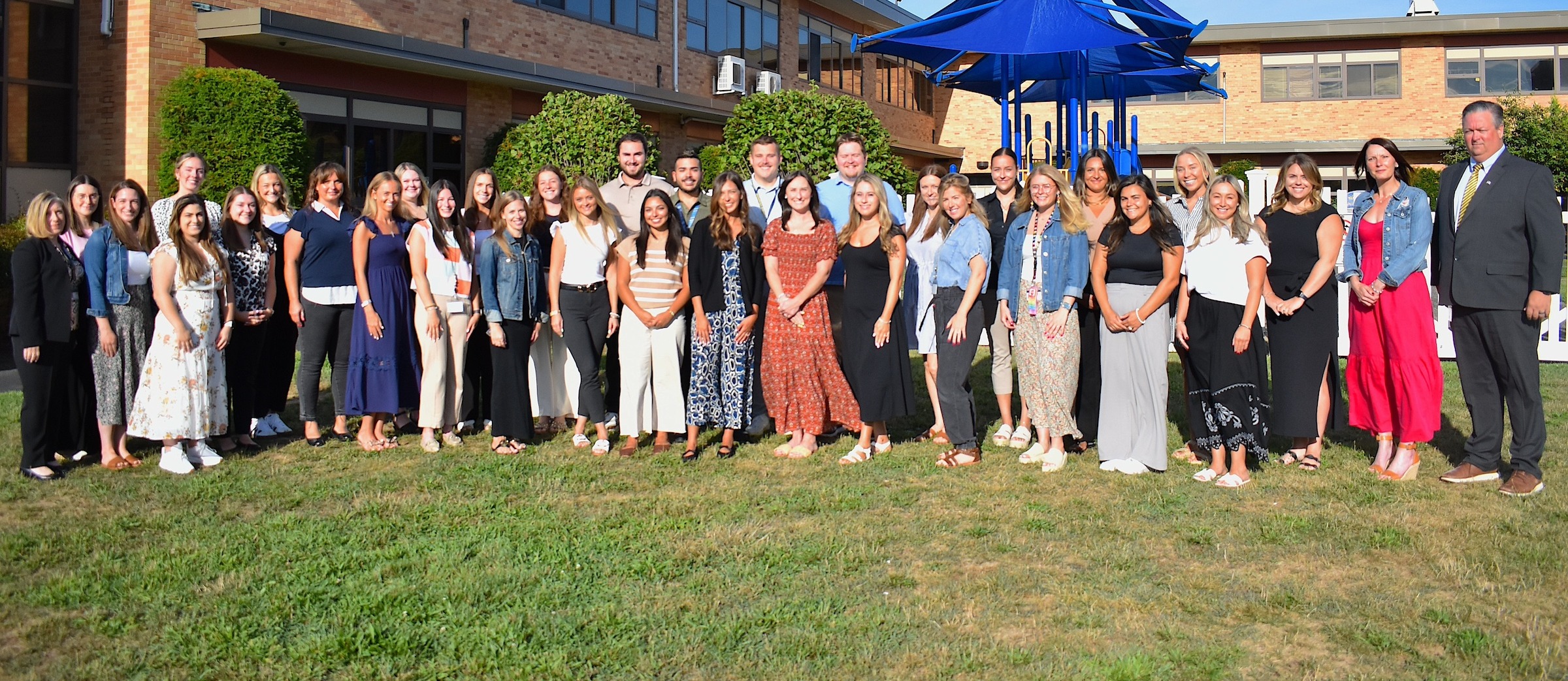 Dr. Brennan with new teachers