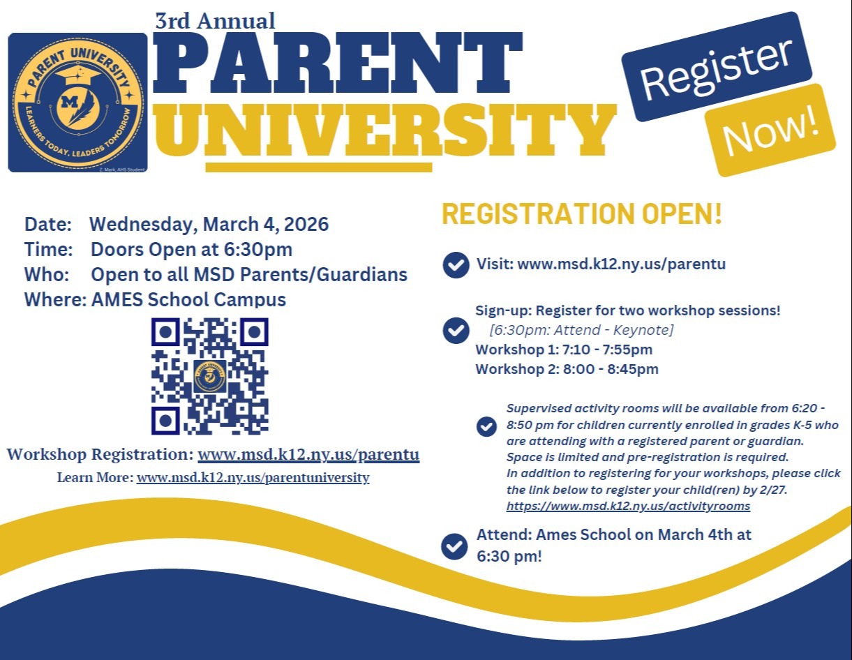 Parent University Flyer