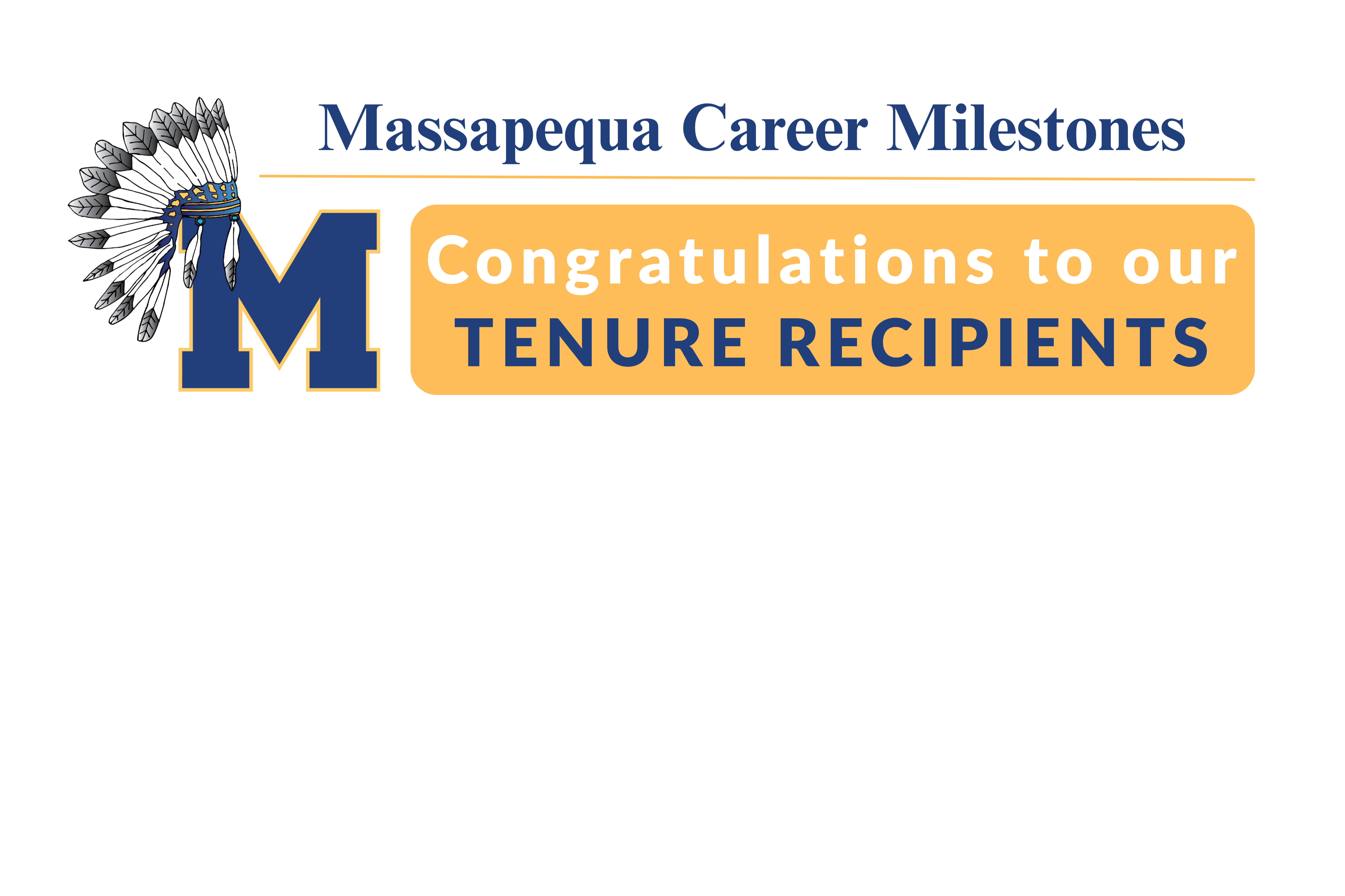 congratulations to our tenure recipients