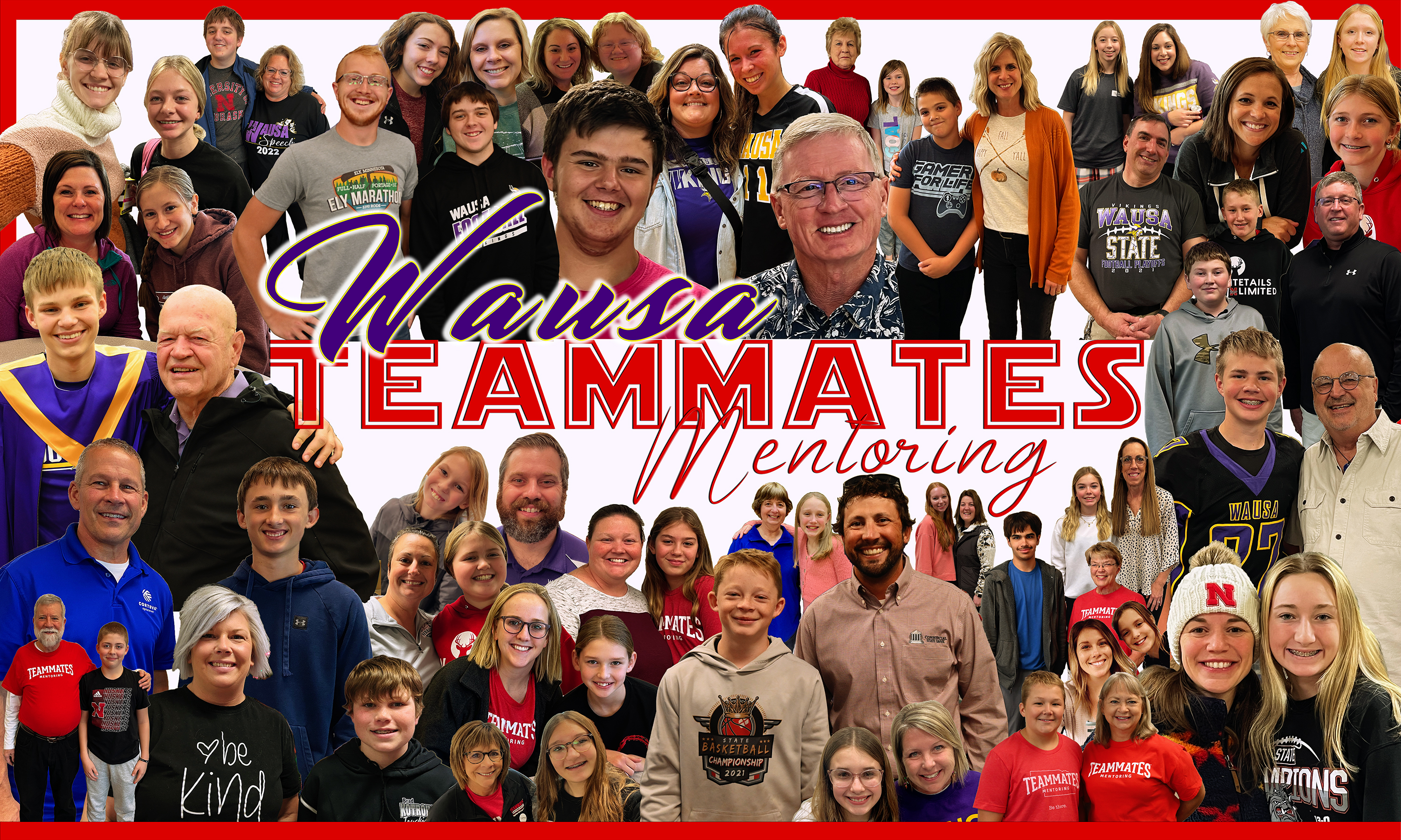 Wausa Teammates Mentoring collage photo 