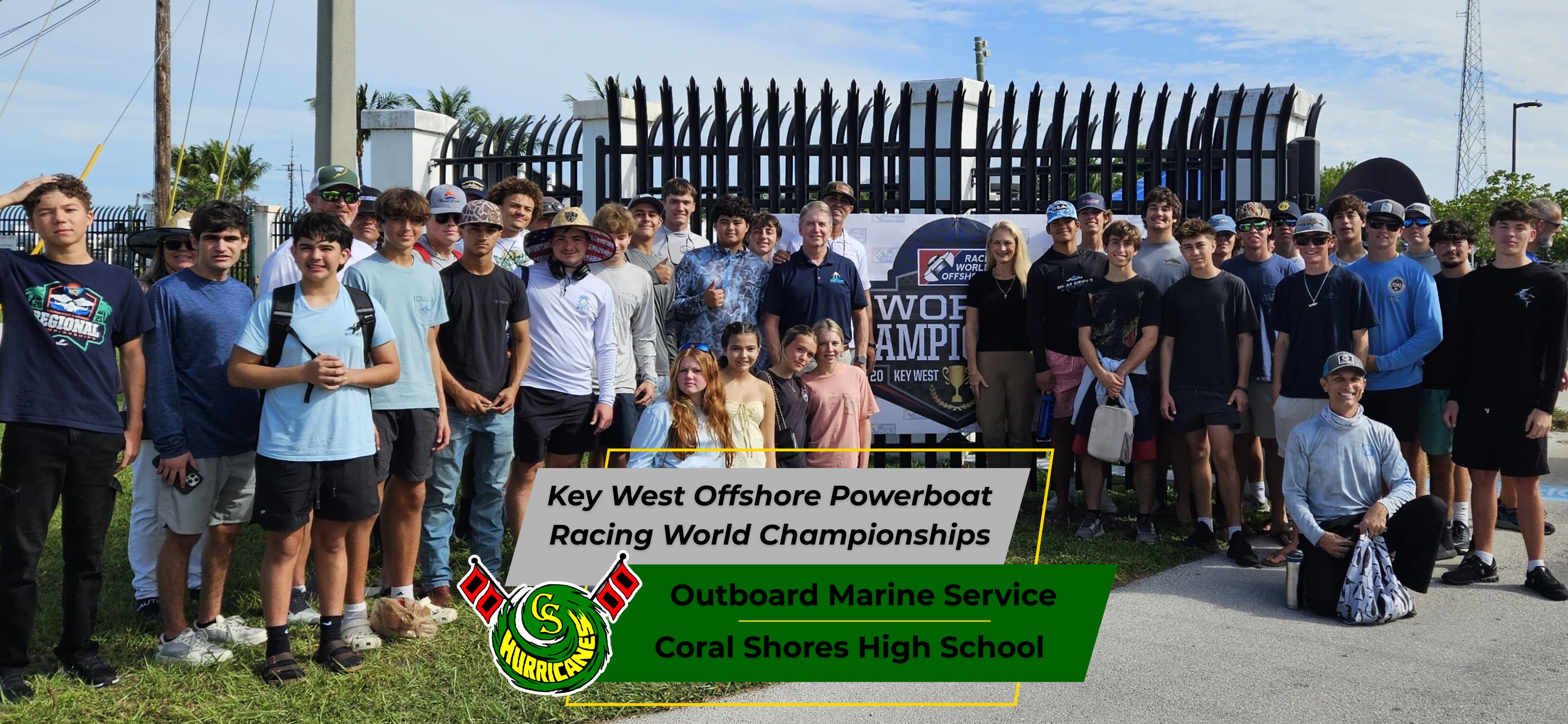 Marine Mechanics class at offshore powerboat race