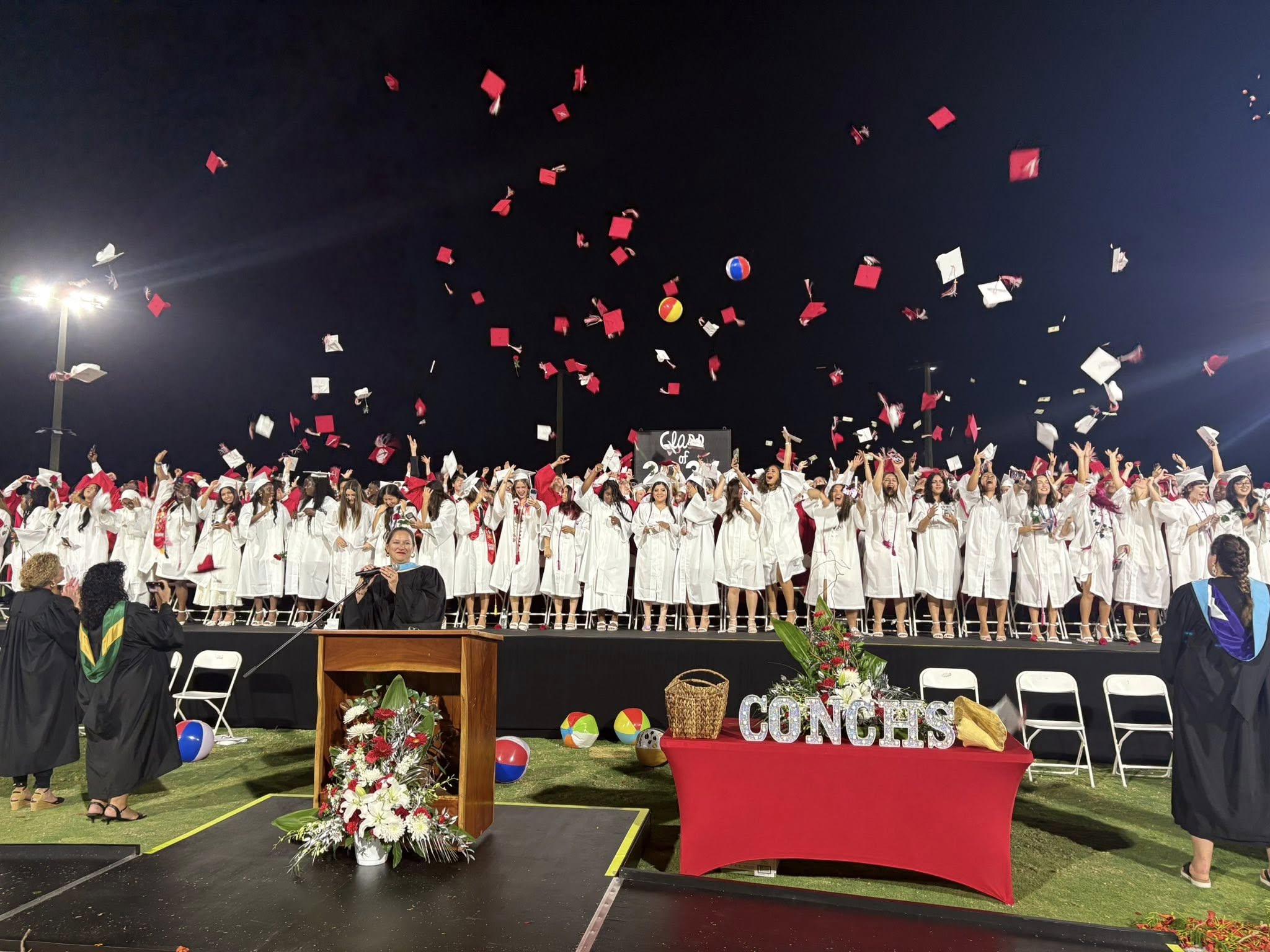Graduates celebrating