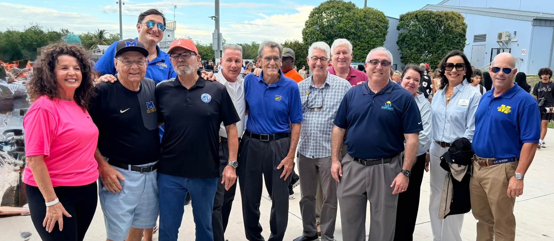 Group of dignitaries honoring Mike Puto