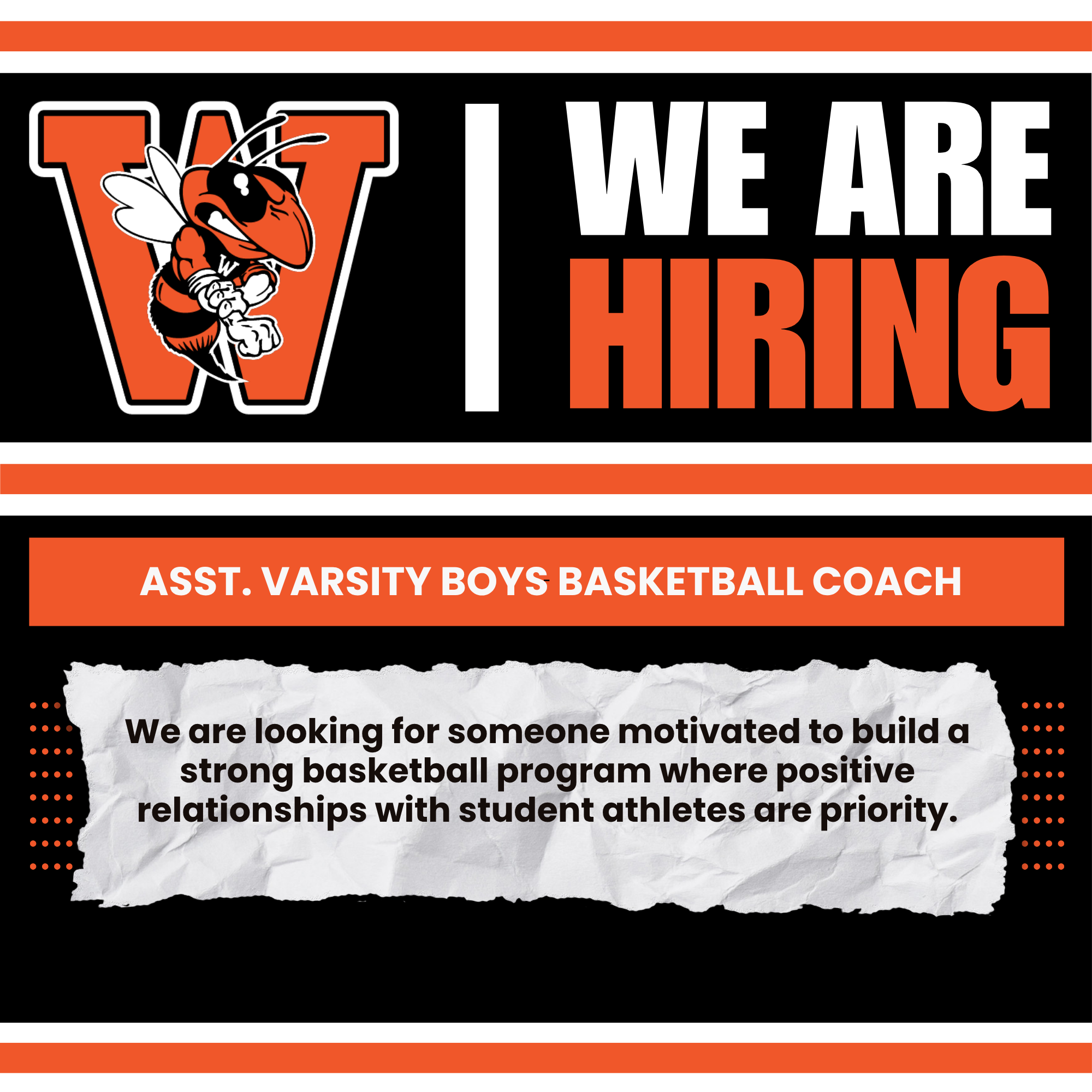 Assistant Varsity Boys Basketball Coach