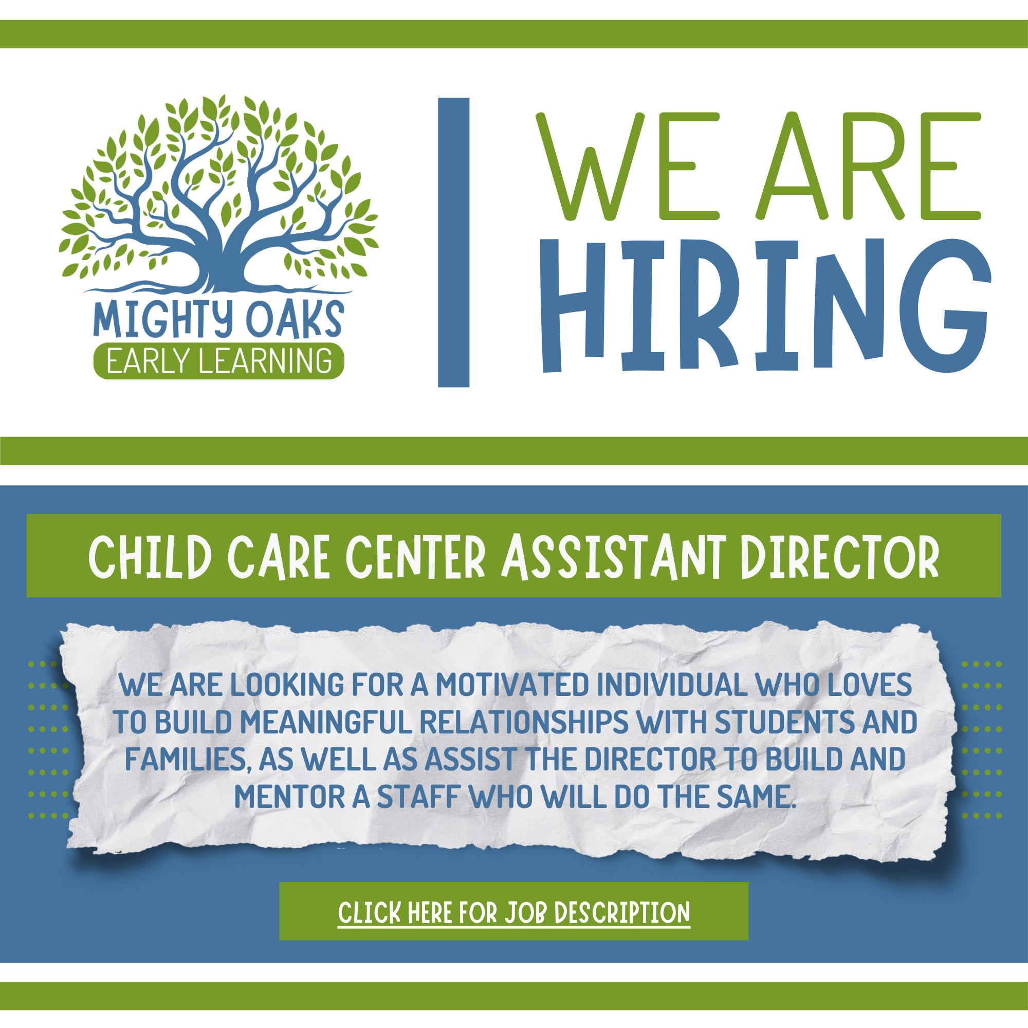Child Care Center Asst. Director