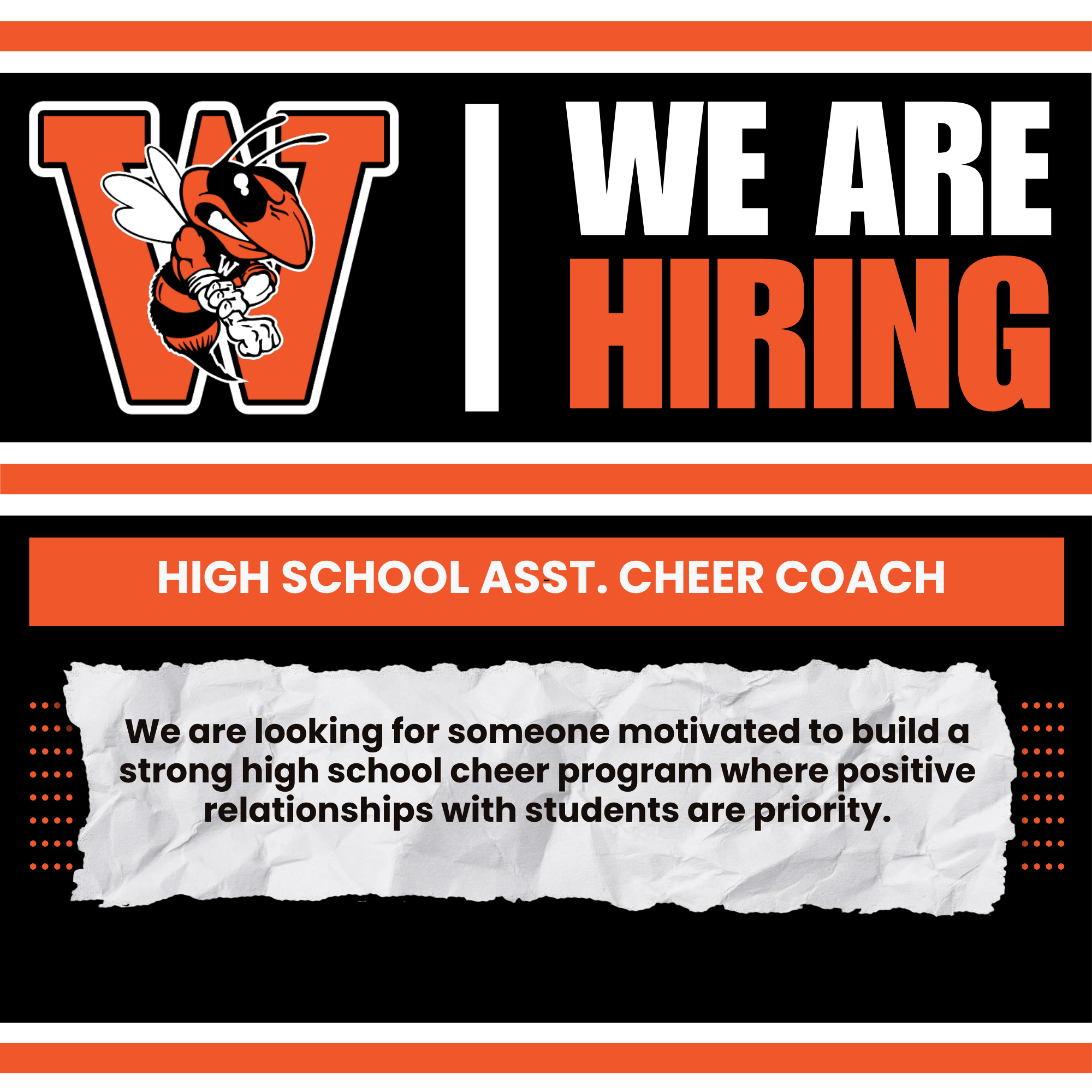 HS Asst. Cheer Coach