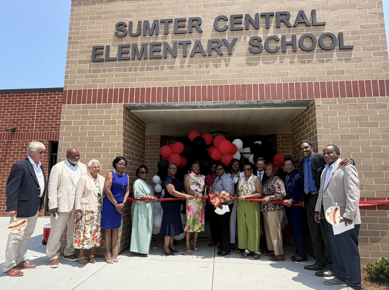 Ribbon cutting ceremony for the new SCES