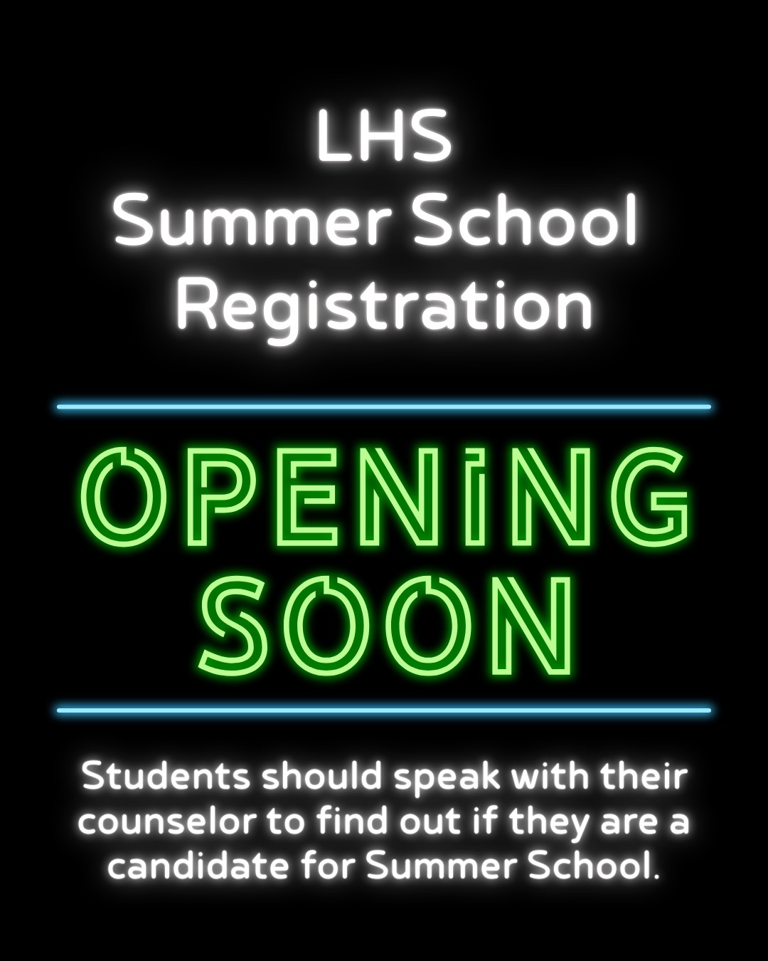 Summer School registration opening soon