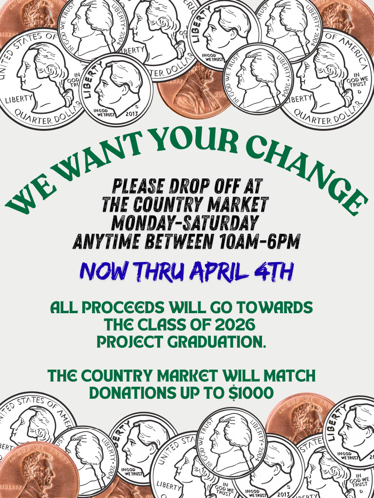 coin drive for Project Graduation