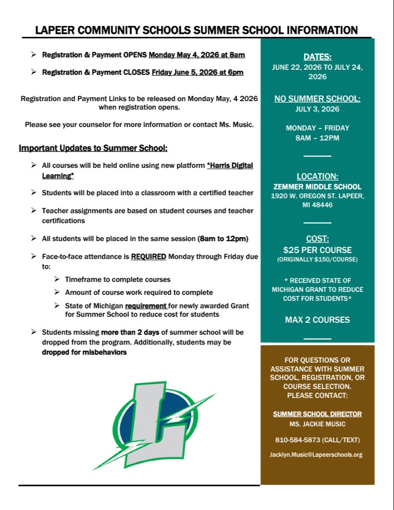 Summer School registration opening soon