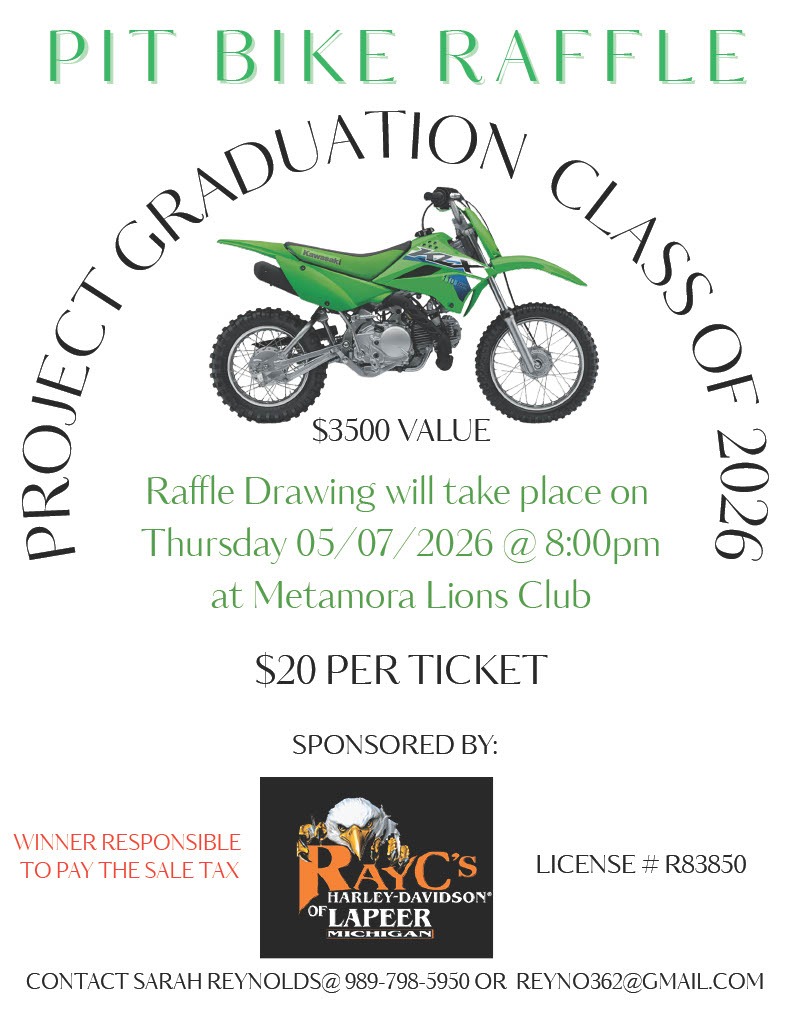 pit bike fundraiser for Project Graduation