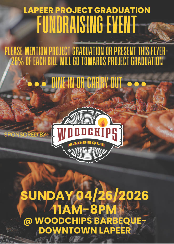 Woodchips flyers for Project Graduation fundraiser